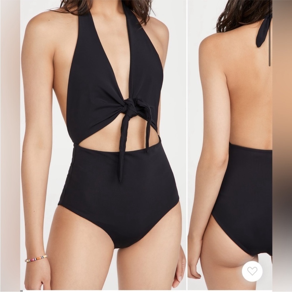 Mara Hoffman Maddy Cut Out One Piece Swimsuit Sz Xs New
